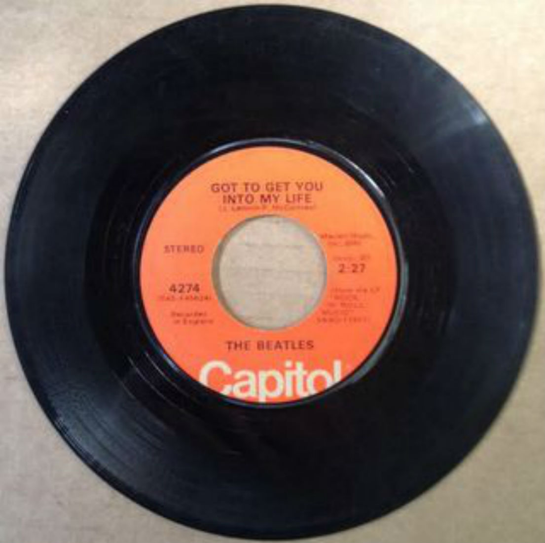 Beatles - Got To Get You Into My Life Album