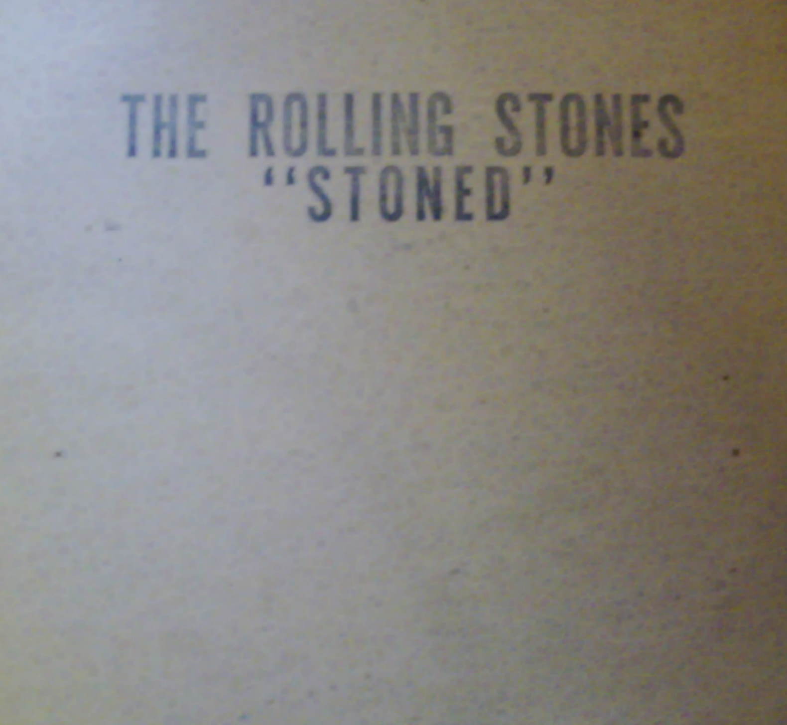 Rolling Stones / Stoned Again